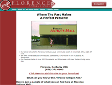 Tablet Screenshot of florenceantiquemall.com